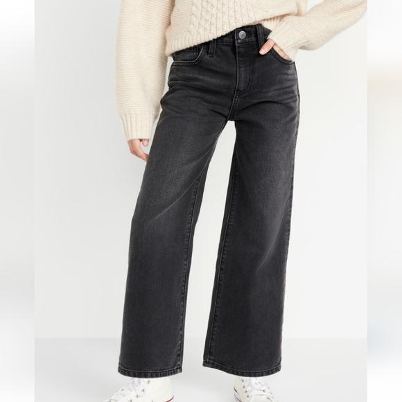 H&M Denim - H&M Black Or Dark Gray Wide Leg Women's Jeans